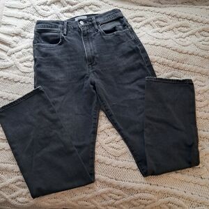 Frame Le Hollywood Jeans Sz 30 Women's High-rise Straight Leg Bonilla Black